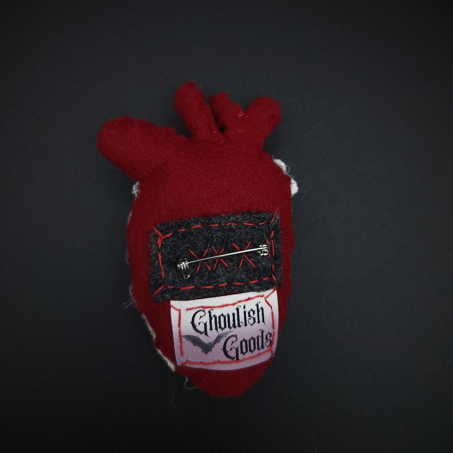 Textile Heart Brooch