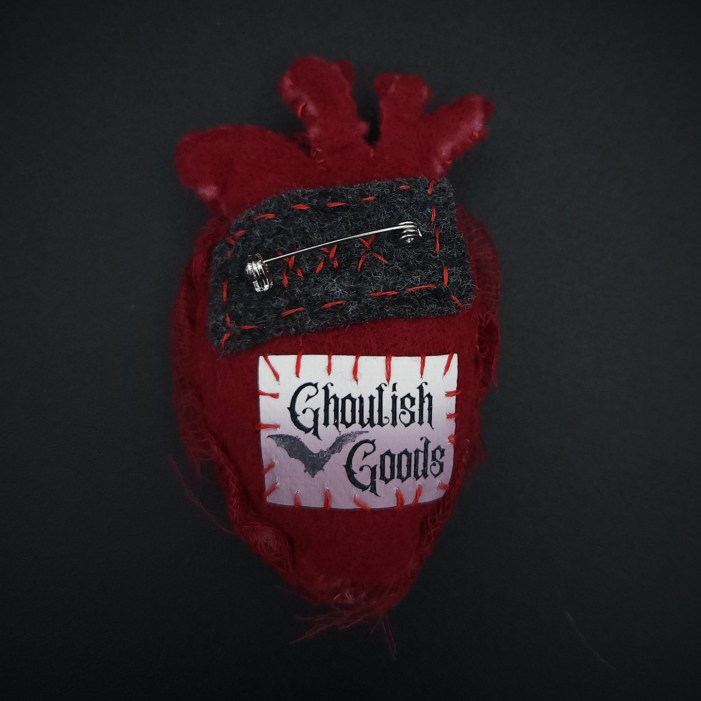 Textile Heart Brooch