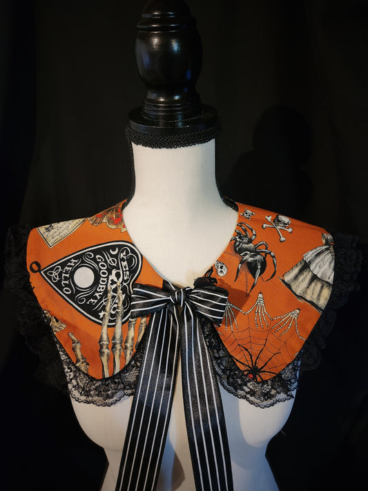 Orange Halloween Bold Ruffle Collar