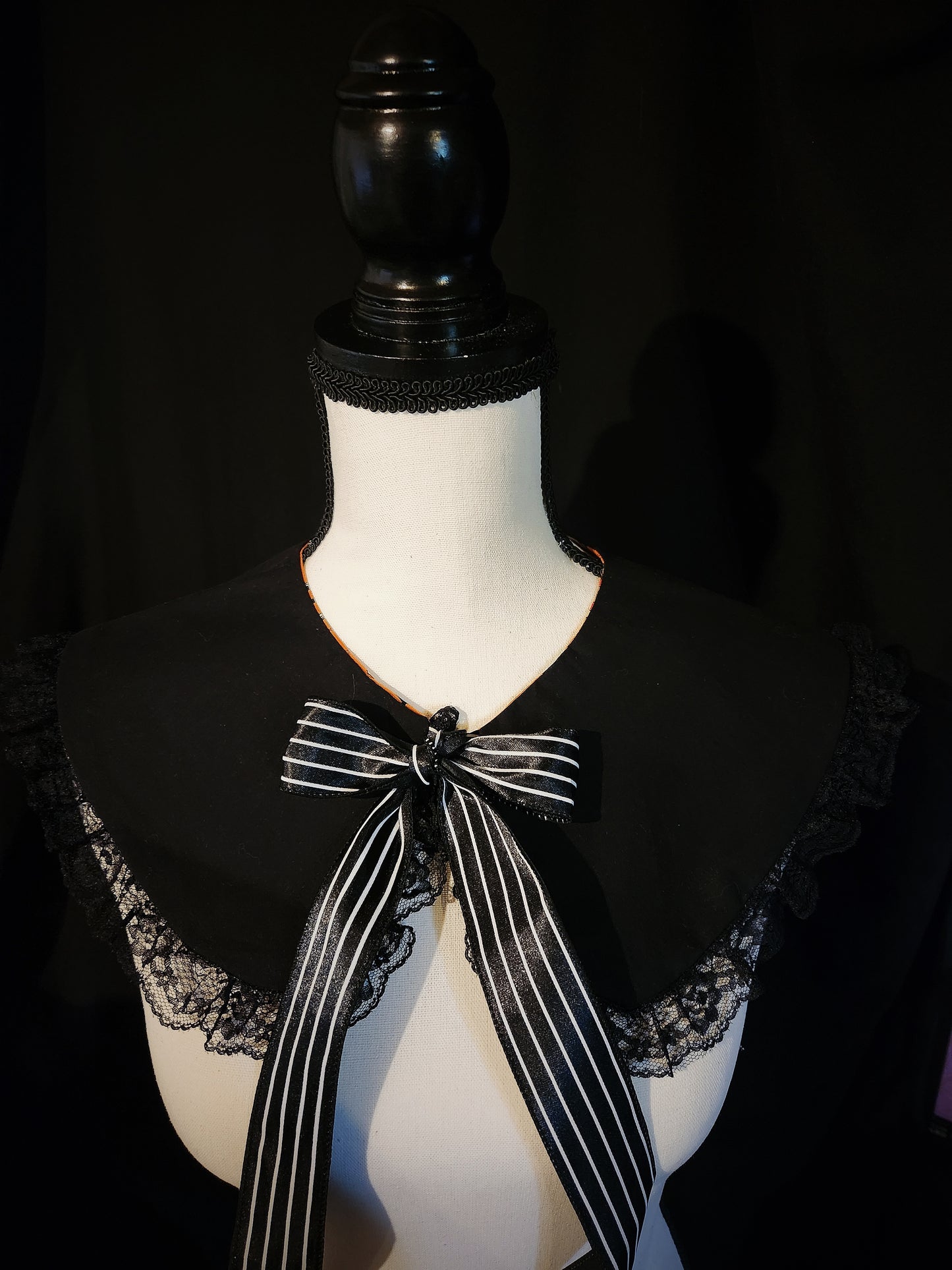 Vintage Mori Orange Ruffle Collar