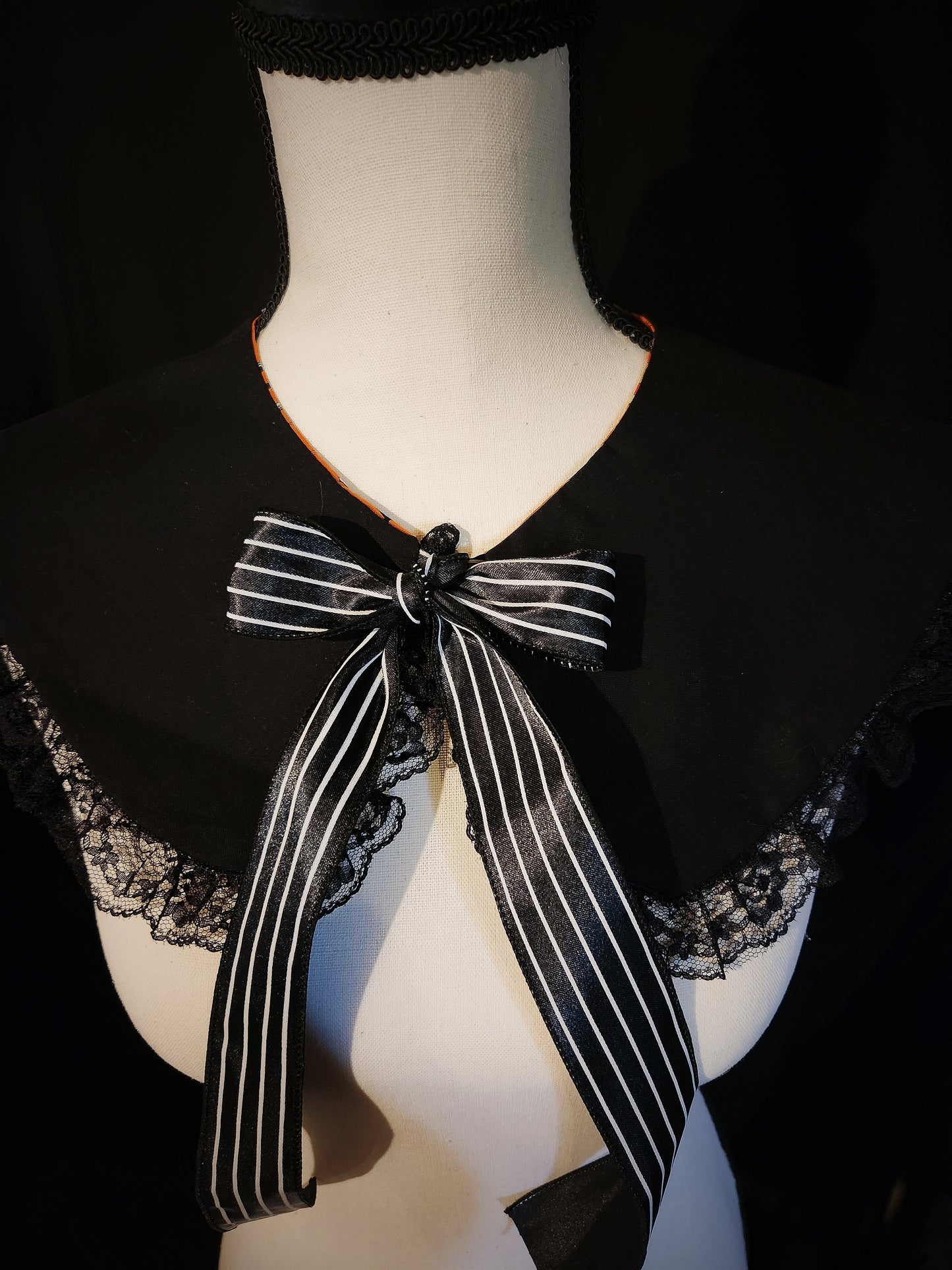 Vintage Mori Orange Ruffle Collar