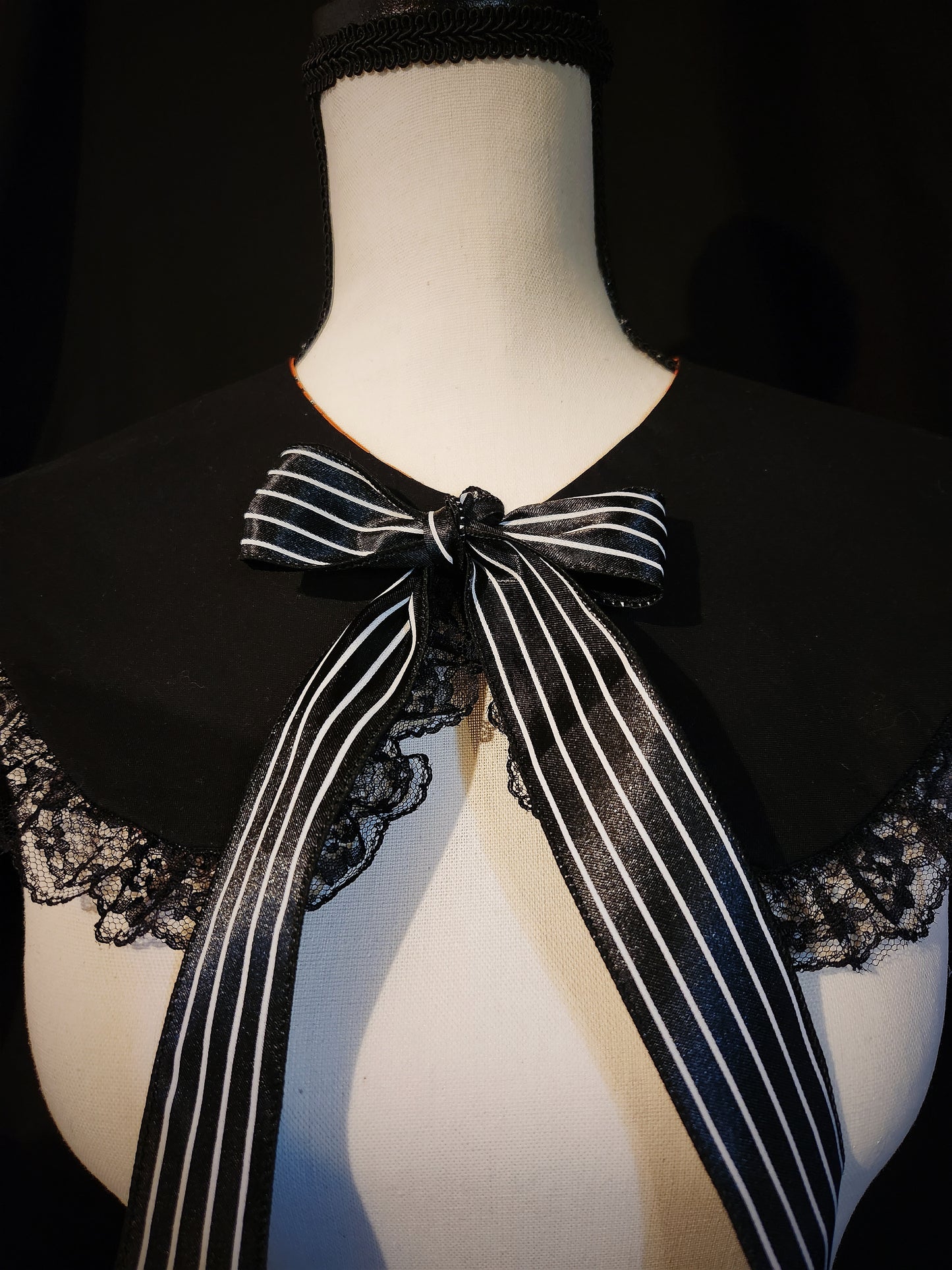 Vintage Mori Orange Ruffle Collar