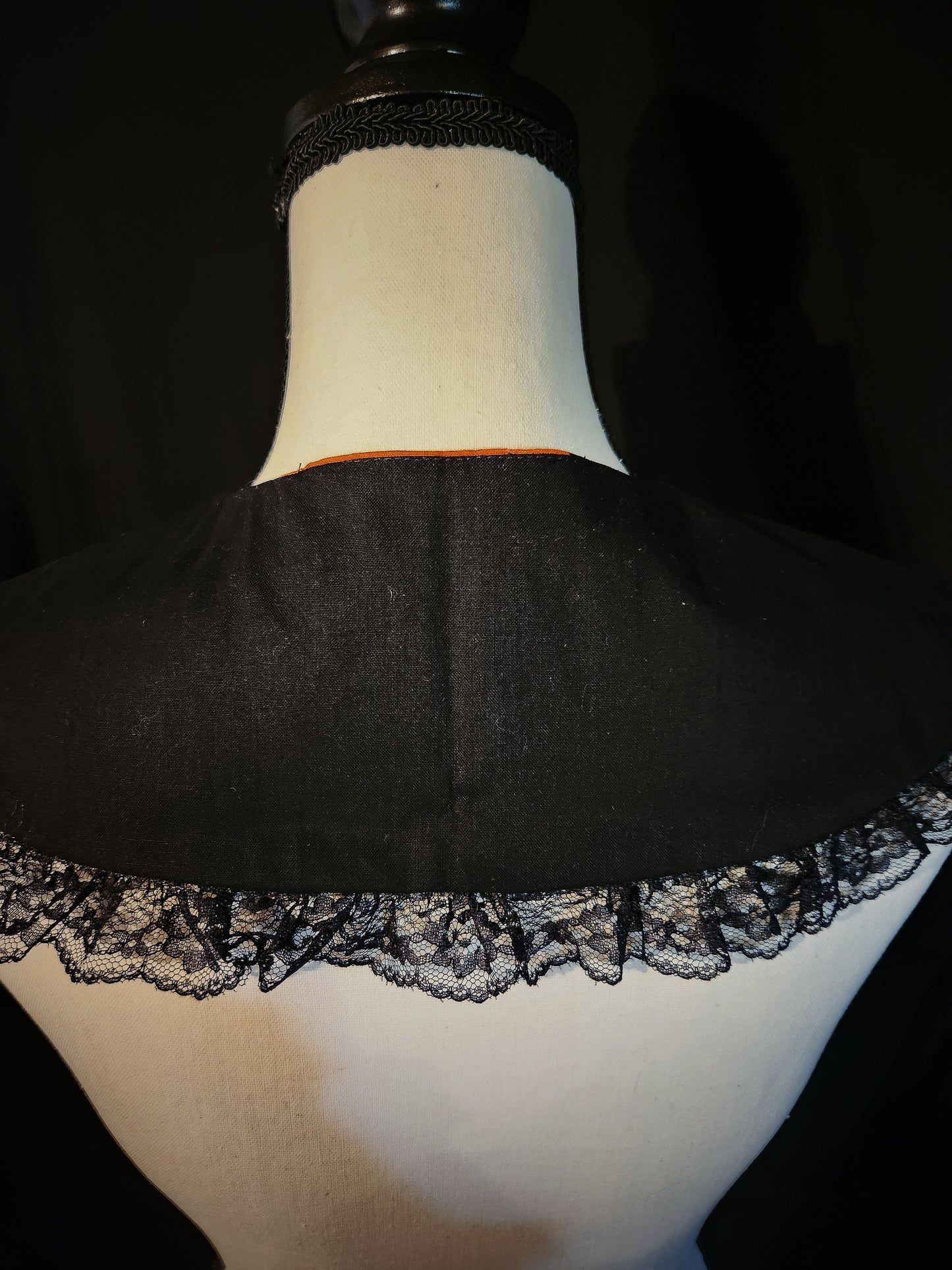 Vintage Mori Orange Ruffle Collar