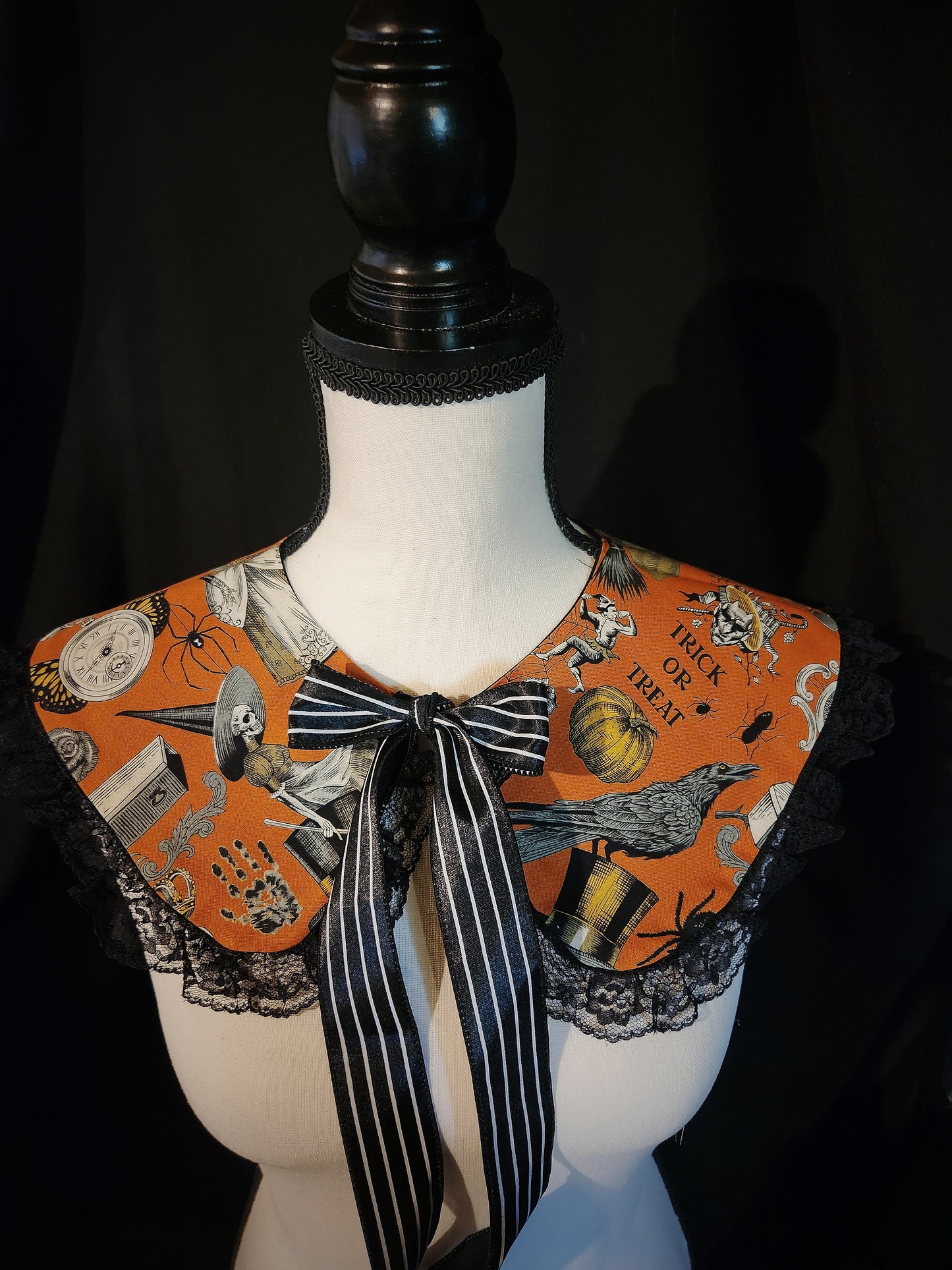 Vintage Mori Orange Ruffle Collar