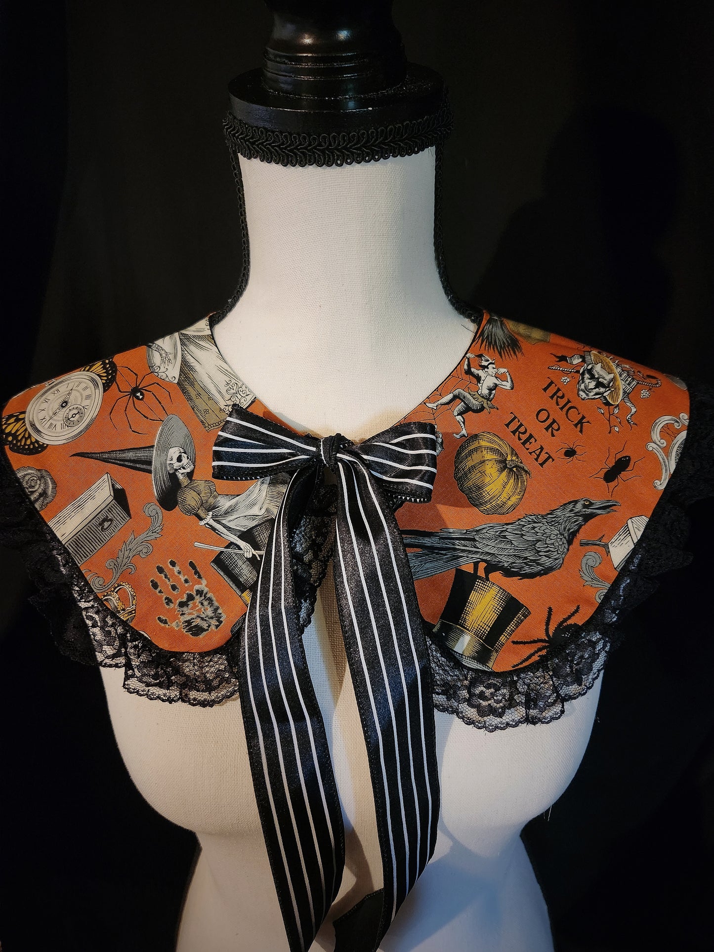 Vintage Mori Orange Ruffle Collar