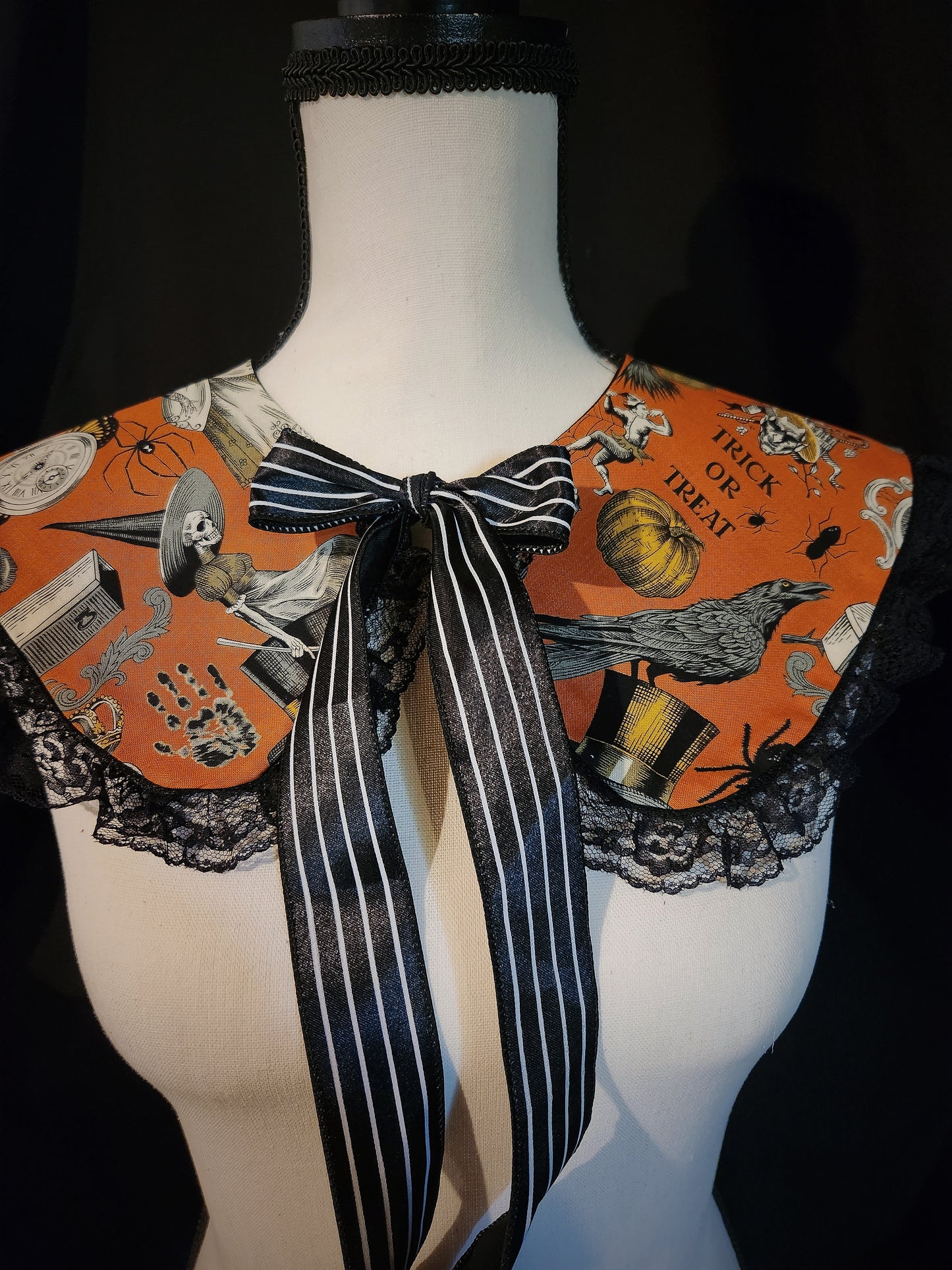 Vintage Mori Orange Ruffle Collar