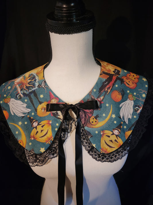 Vintage Halloween Ruffle Collar