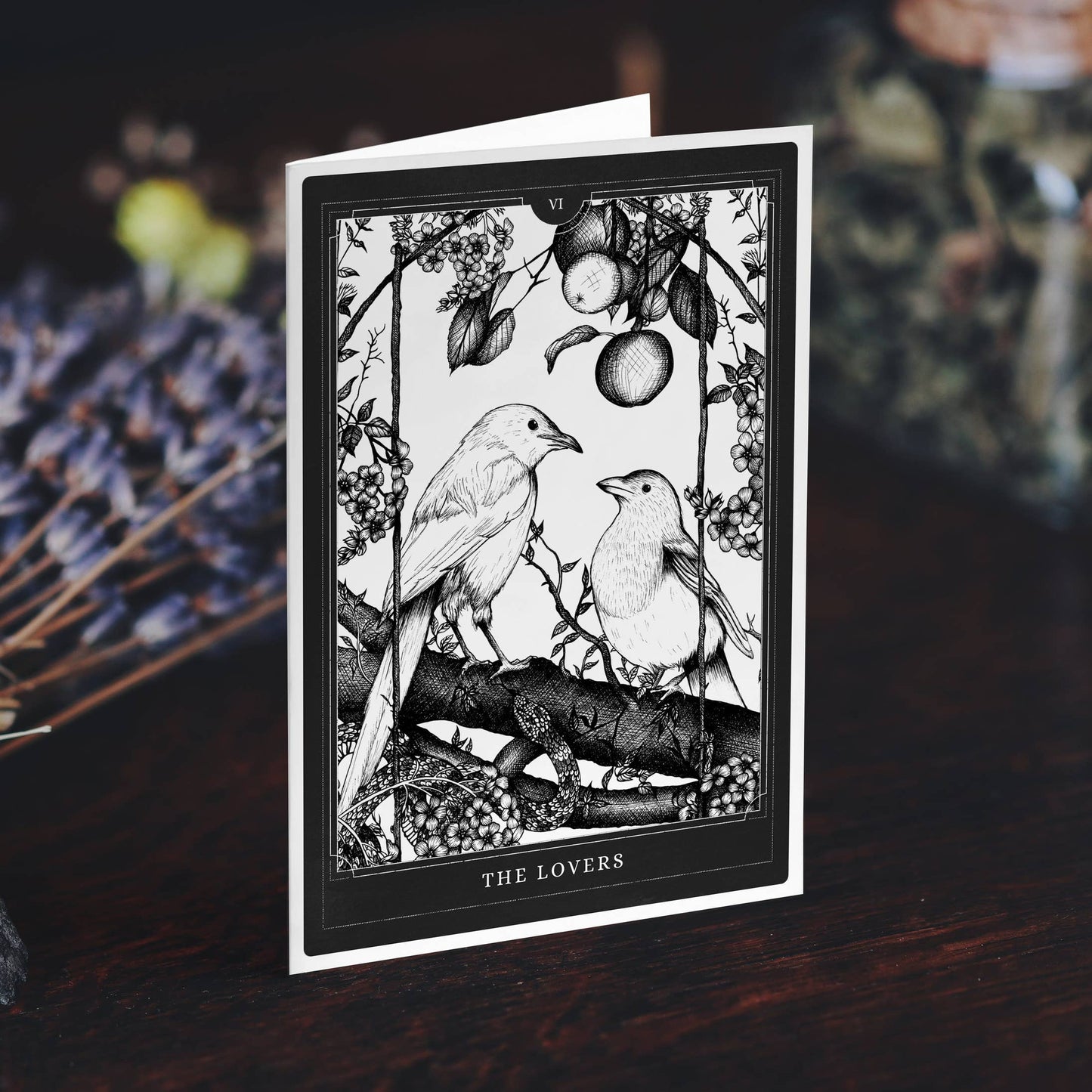 The Lovers Tarot Greeting Card