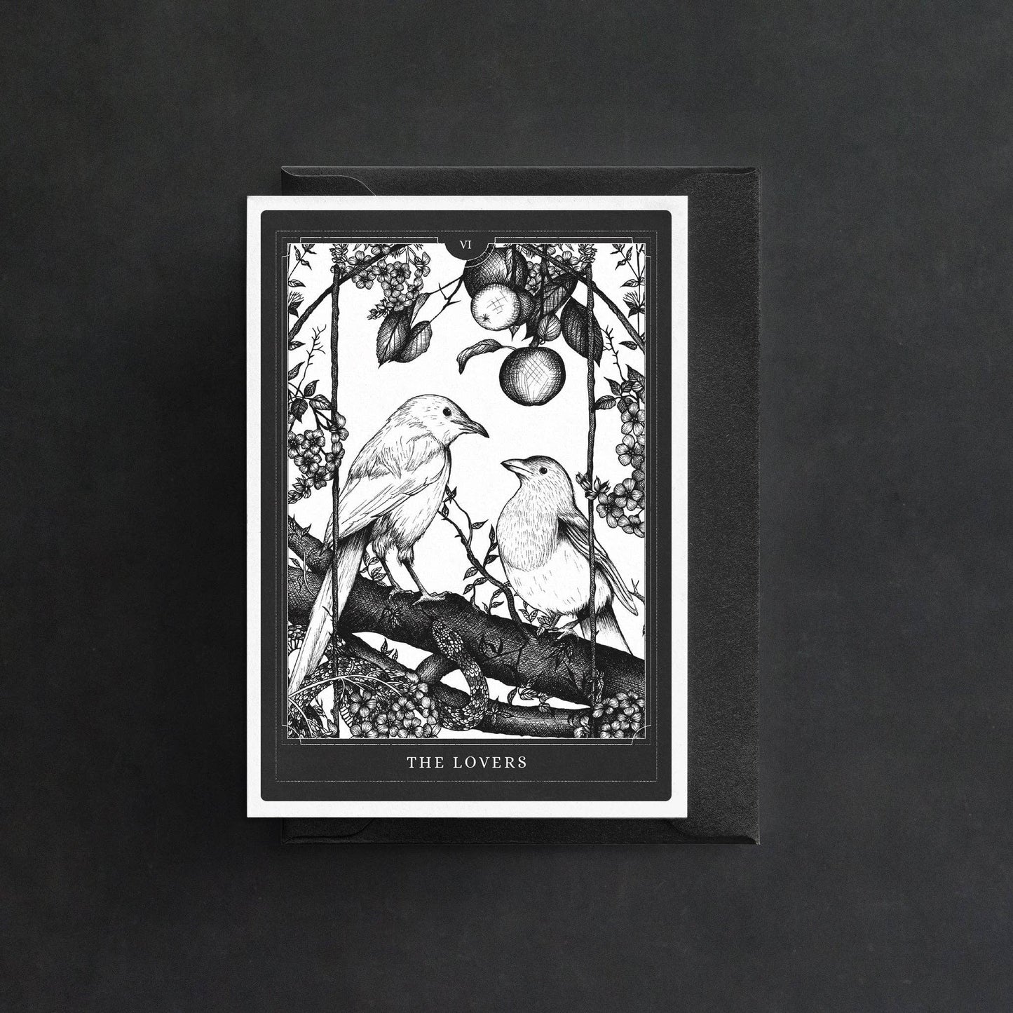 The Lovers Tarot Greeting Card