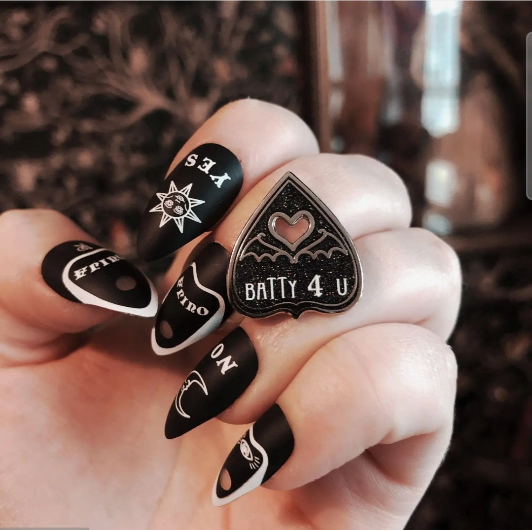 Batty 4 You Enamel Pin