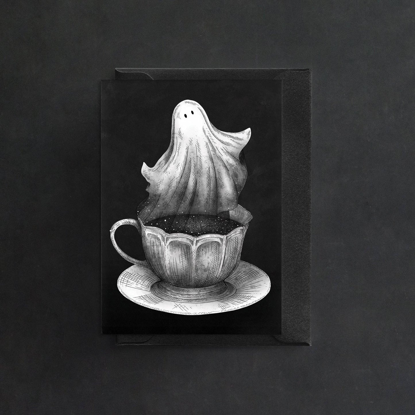 Ghost Tea Greeting Card
