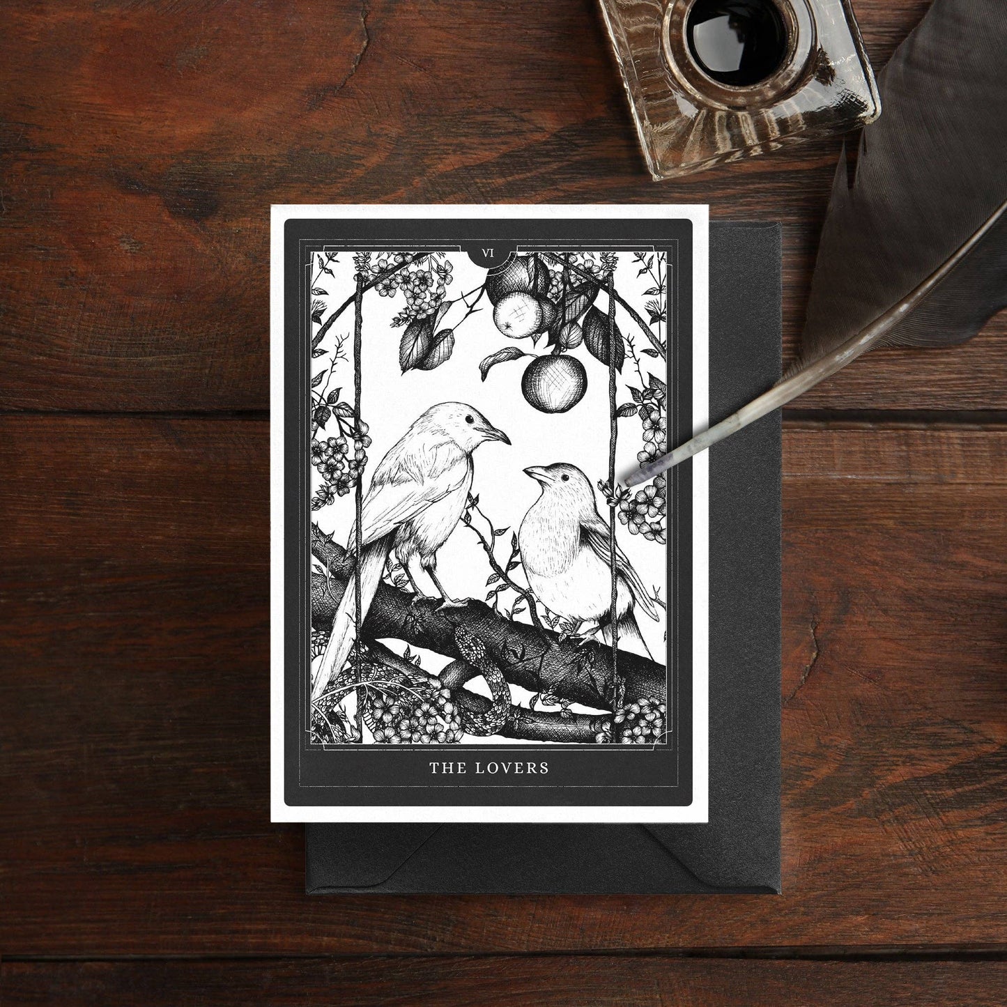 The Lovers Tarot Greeting Card
