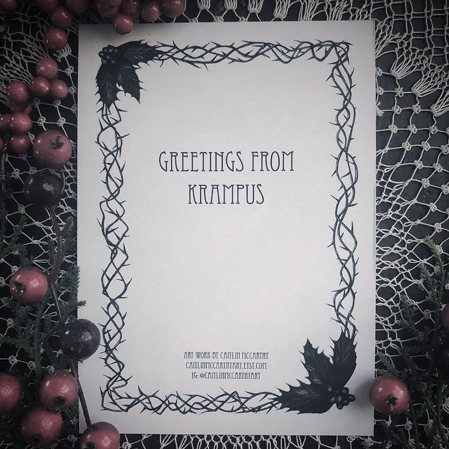 Krampus Greeting Card