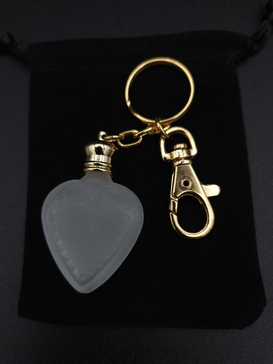 Heart Perfume Bottle Keychain