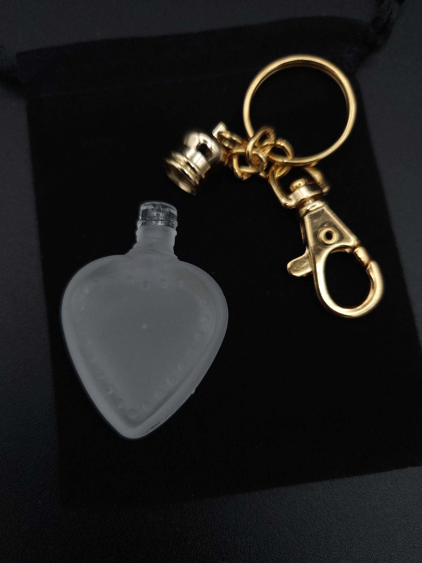 Heart Perfume Bottle Keychain