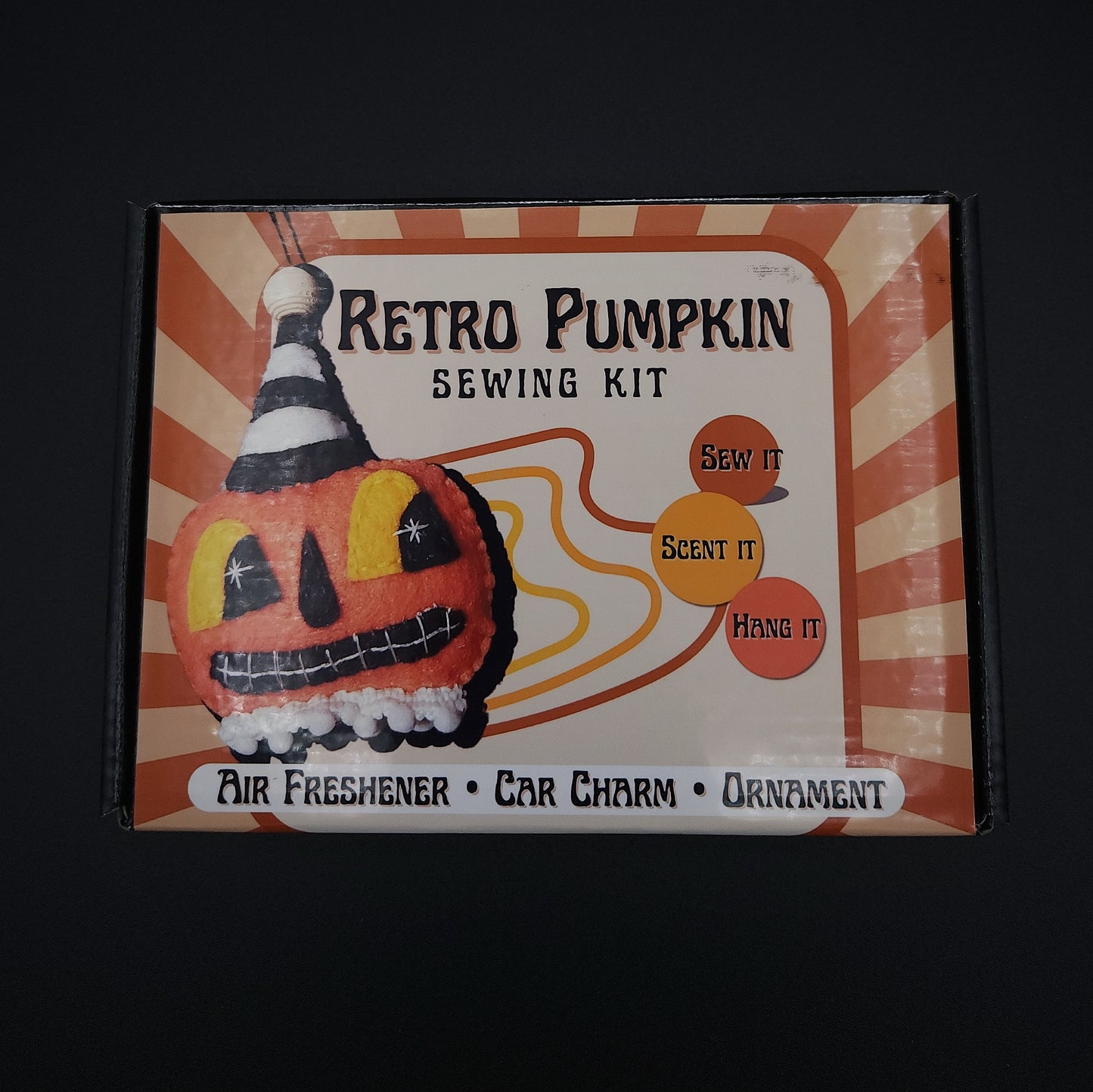 Retro Pumpkin Sewing Kit (Scented Option Available)