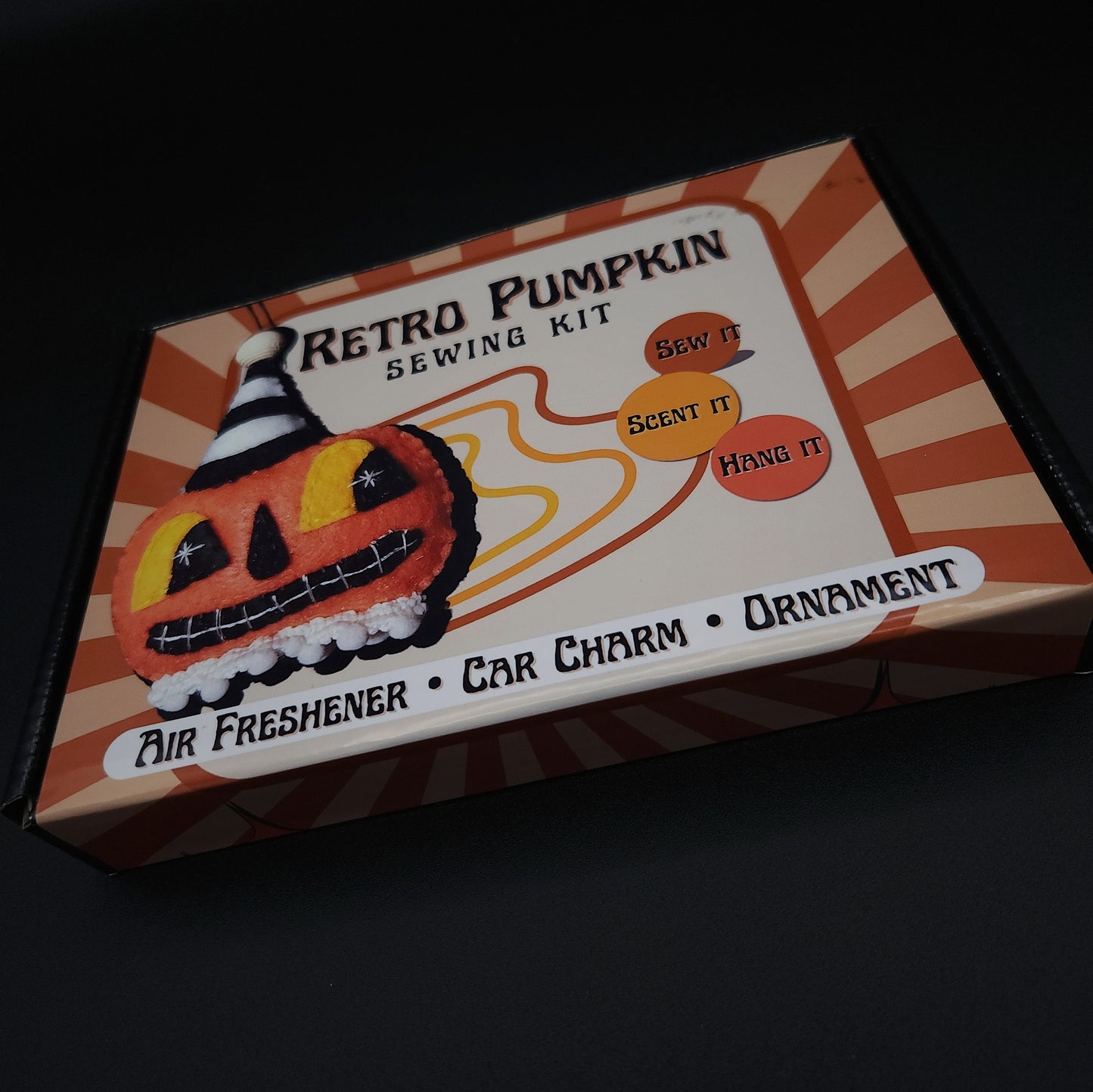 Retro Pumpkin Sewing Kit (Scented Option Available)