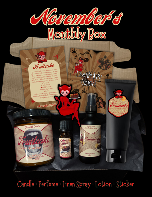 November Exclusive Set (Fruitcake Perfume Oil/Candle/Body Lotion/Room Spray)