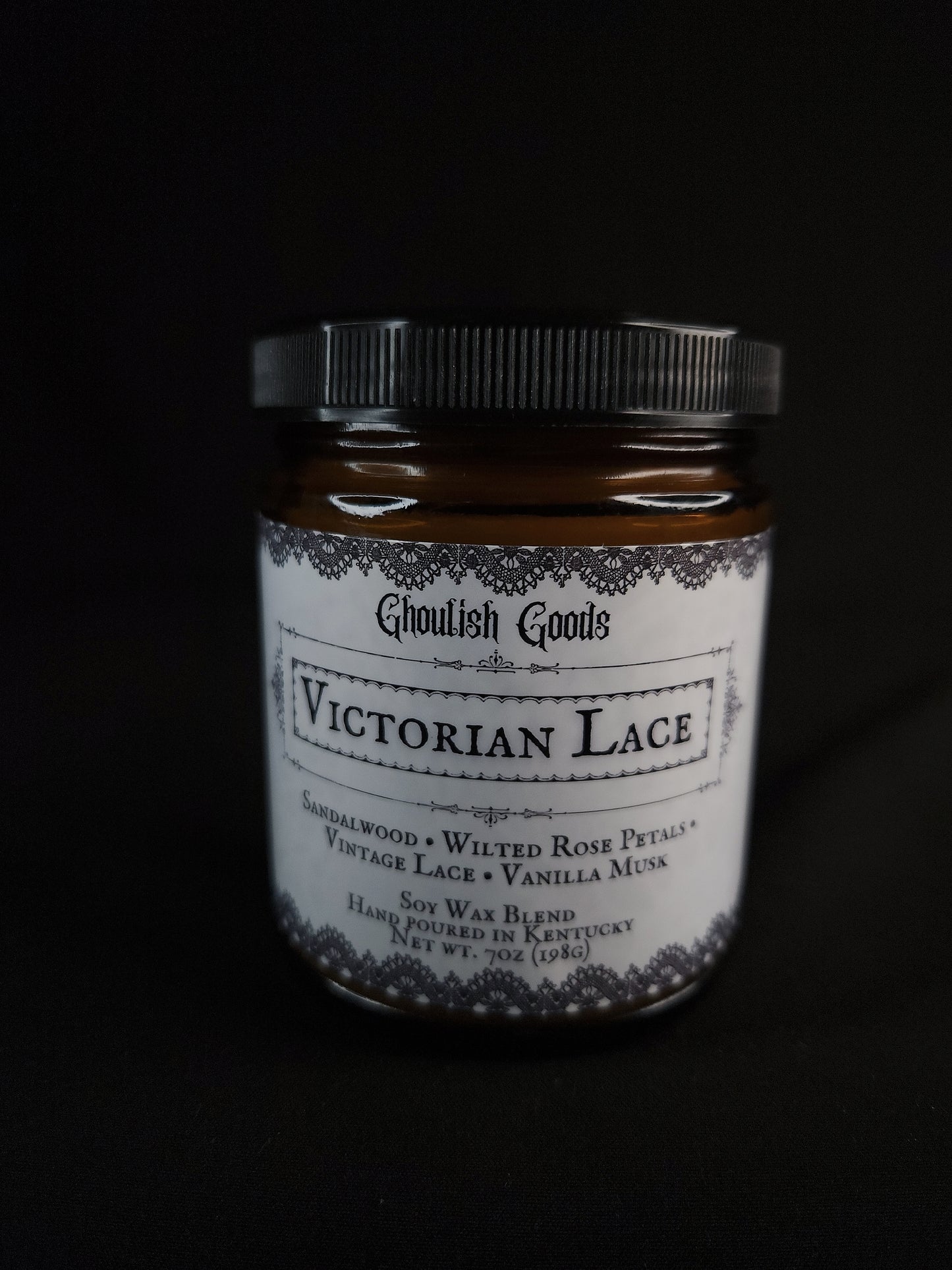 Victorian Lace Candle