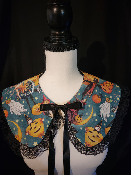 Vintage Halloween Ruffle Collar