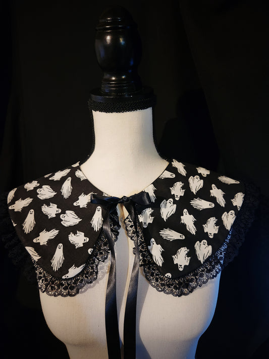 Black Ghost Ruffle Collar