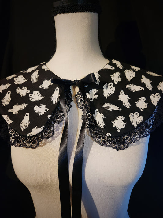 Black Ghost Ruffle Collar