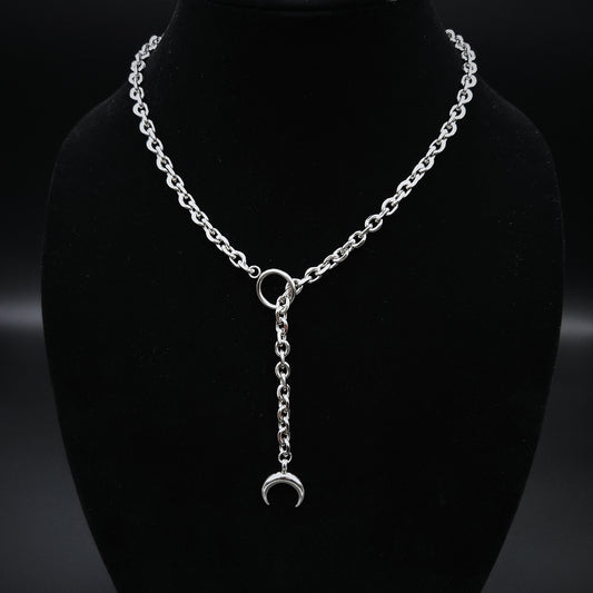 Moon Toggle Chain Necklace