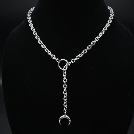 Moon Toggle Chain Necklace