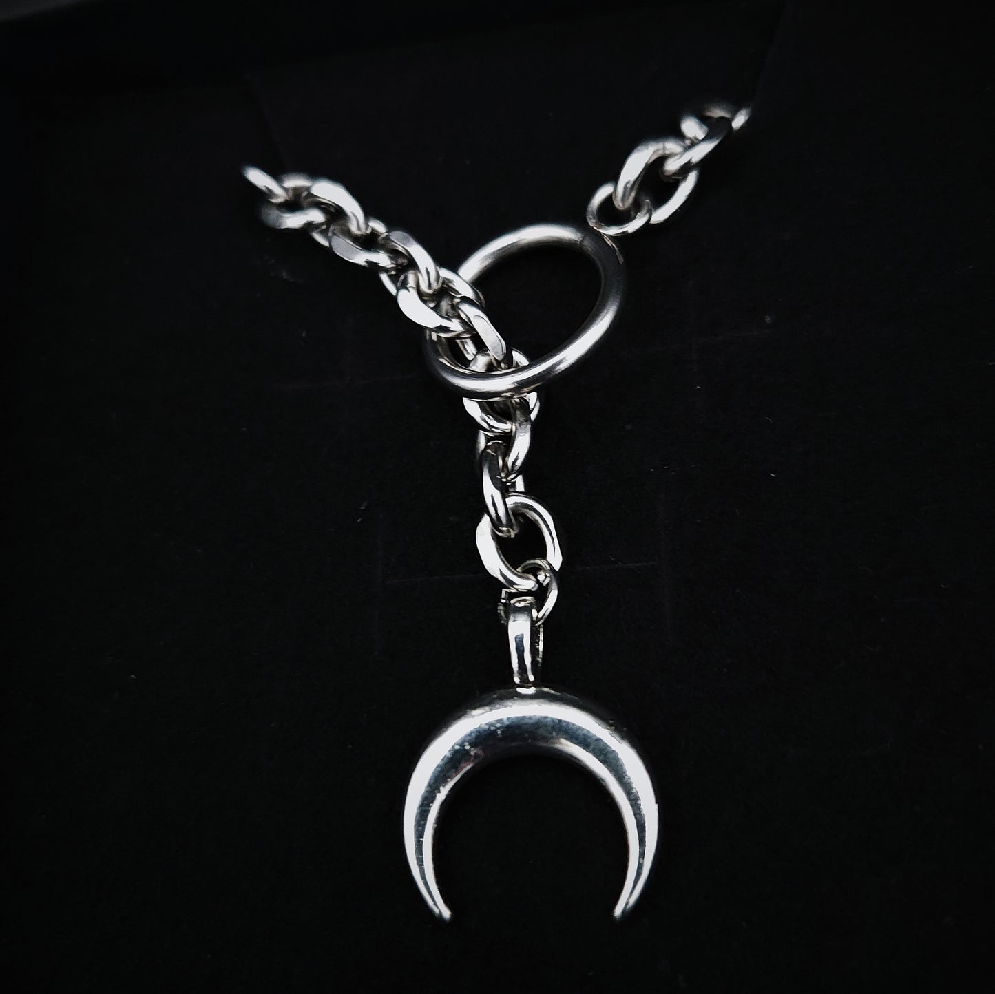 Moon Toggle Chain Necklace