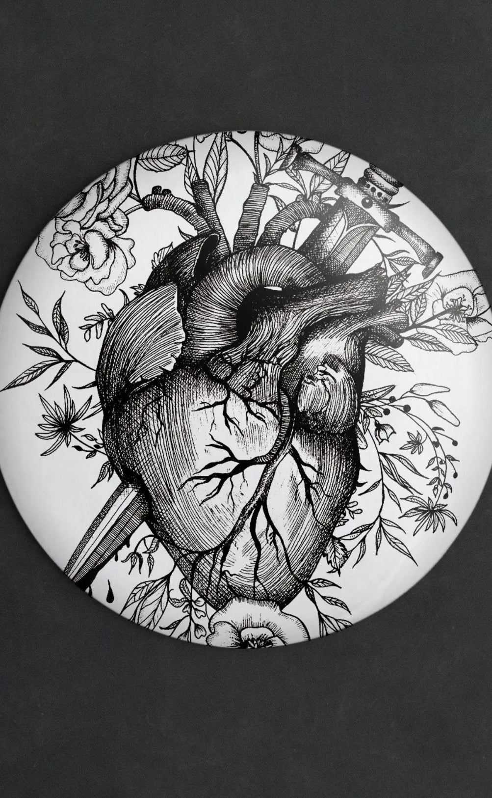 Bleeding Heart Pocket Mirror