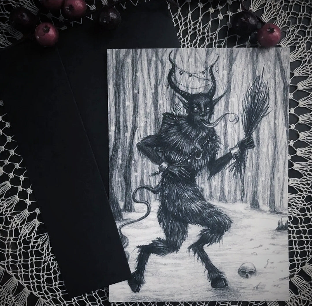 Krampus Greeting Card
