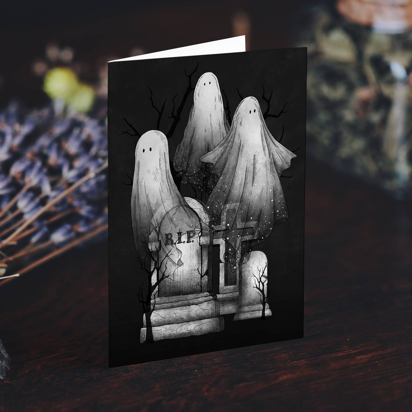 Ghost Family Greeting Card