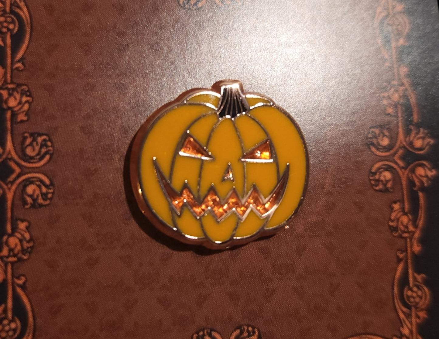 Mini Jack-O-Lantern Orange  Enamel Pin