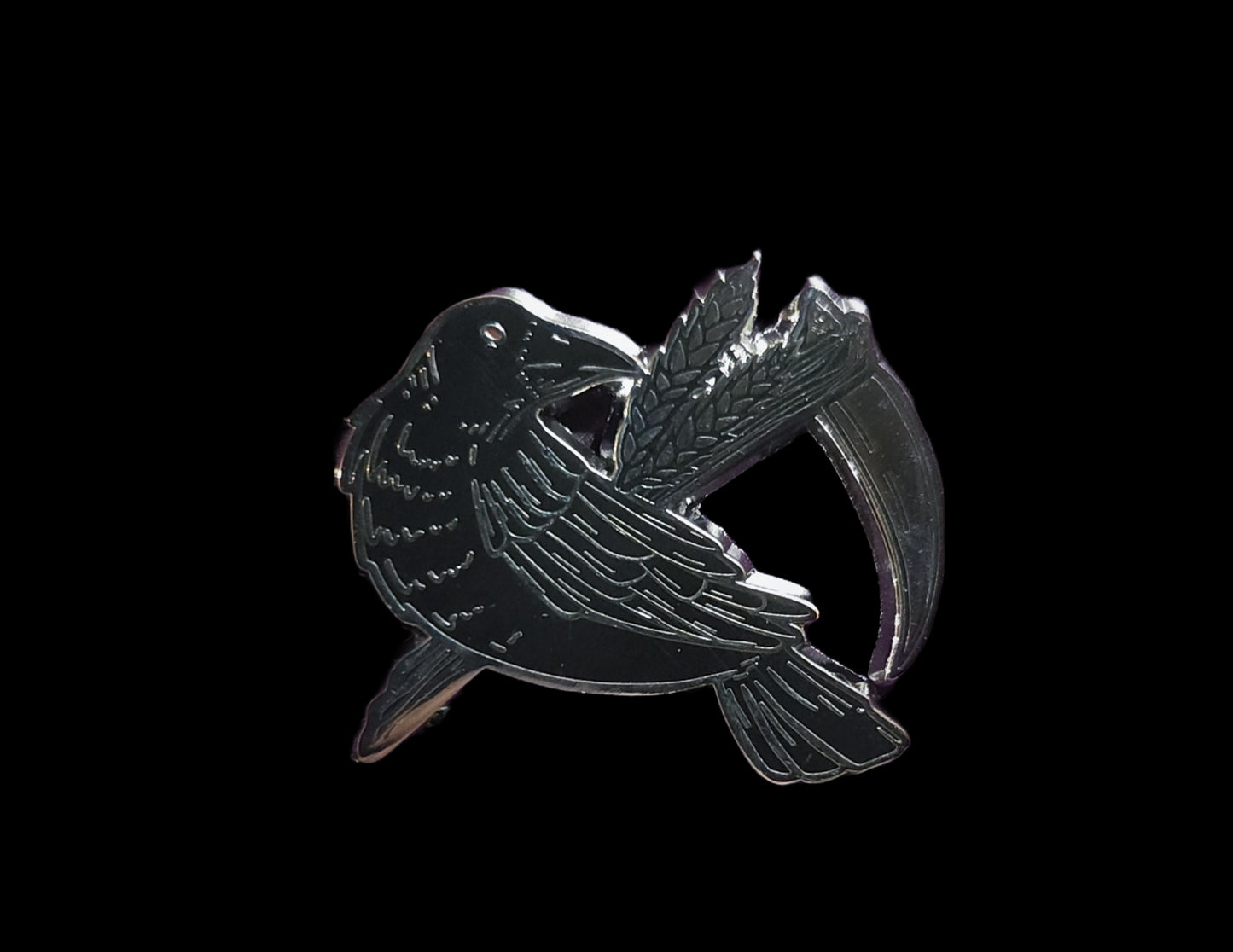 Harvest Crow Enamel Pin